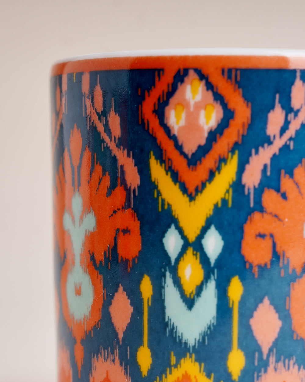 Ikat Tea Mugs Gift Set of 6
