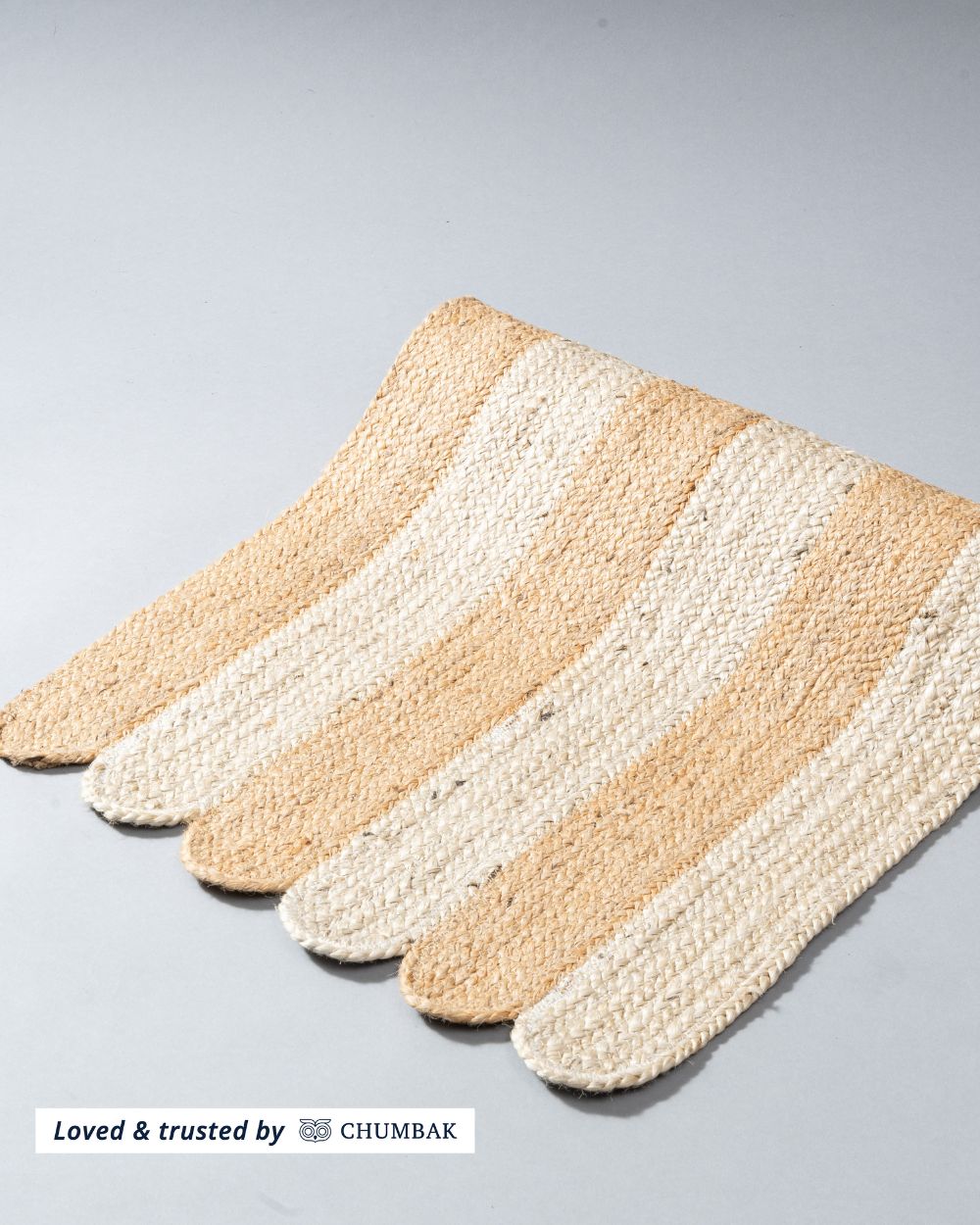 Ivory Seashell Scallop Rug