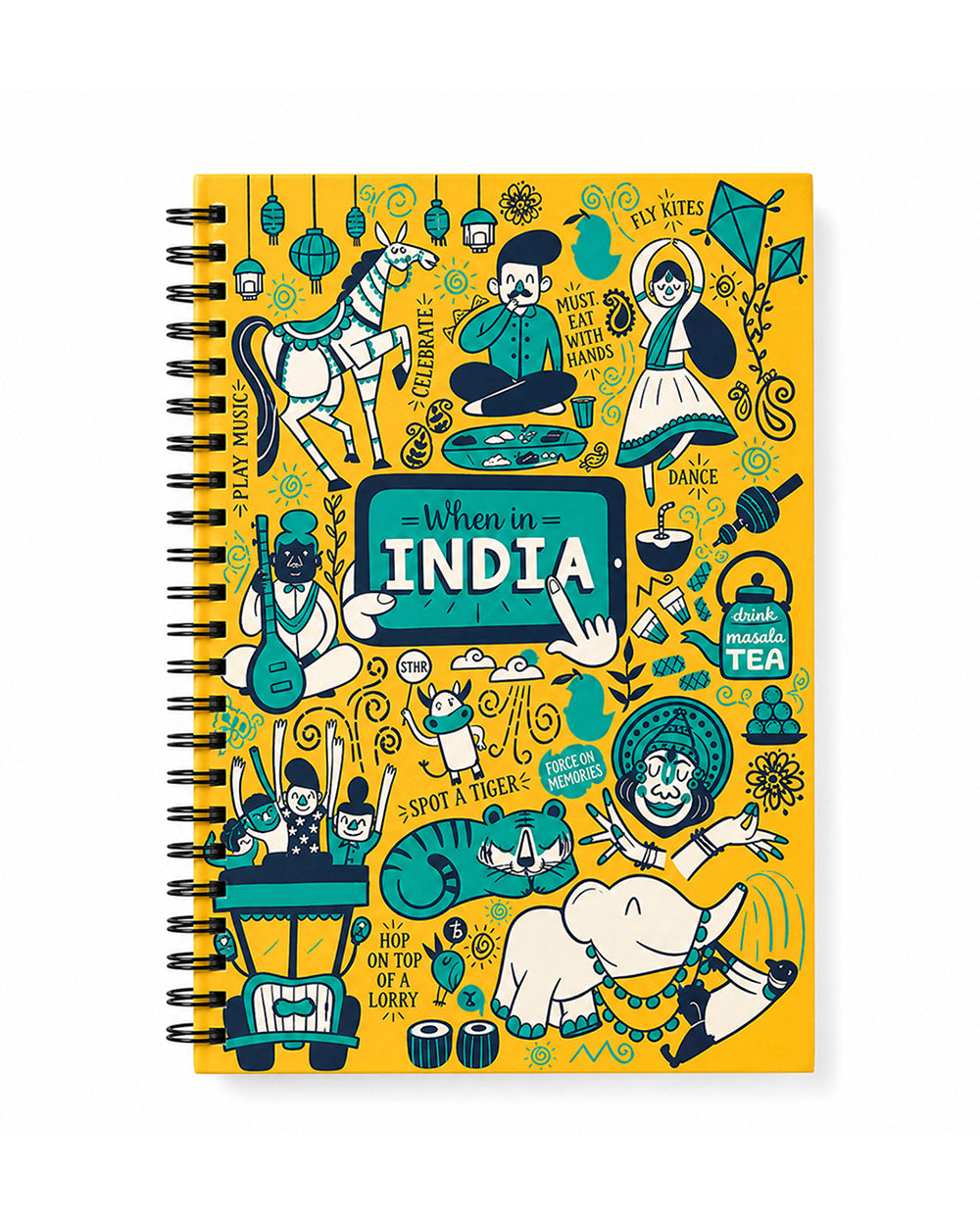When In India Spiral Notebook