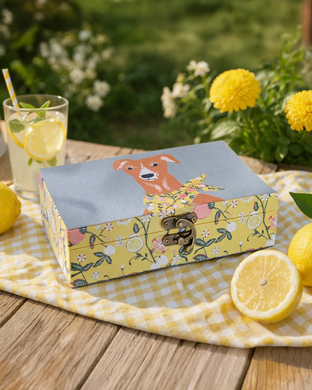 Limonata Hound Trinket Box | Citrus Zest