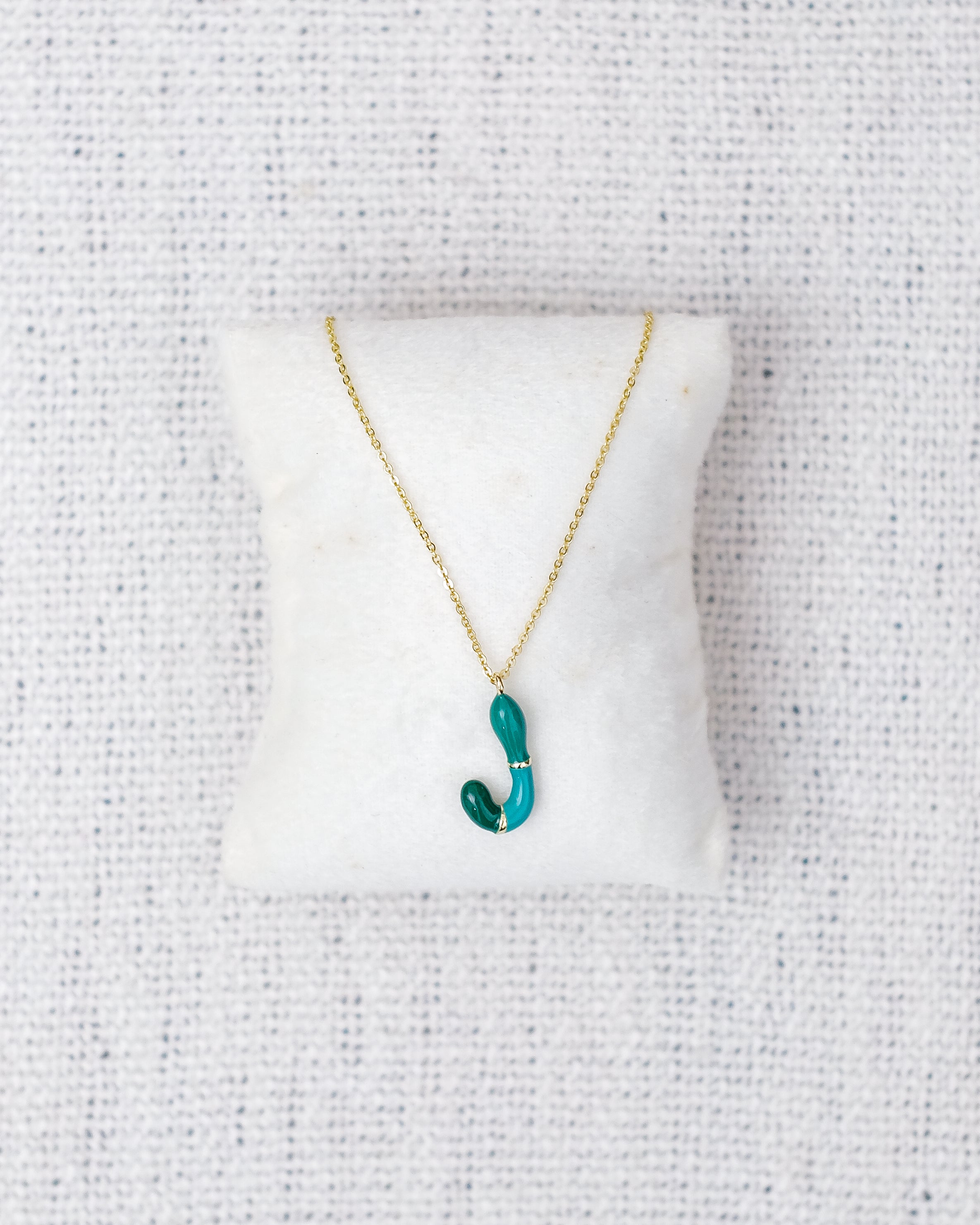 Alphabet Charm + Chain - J