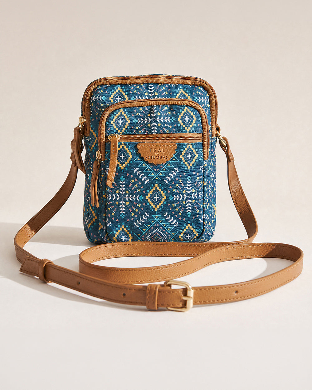 Teal by Chumbak Mexico Aztec Wallet Sling Bag