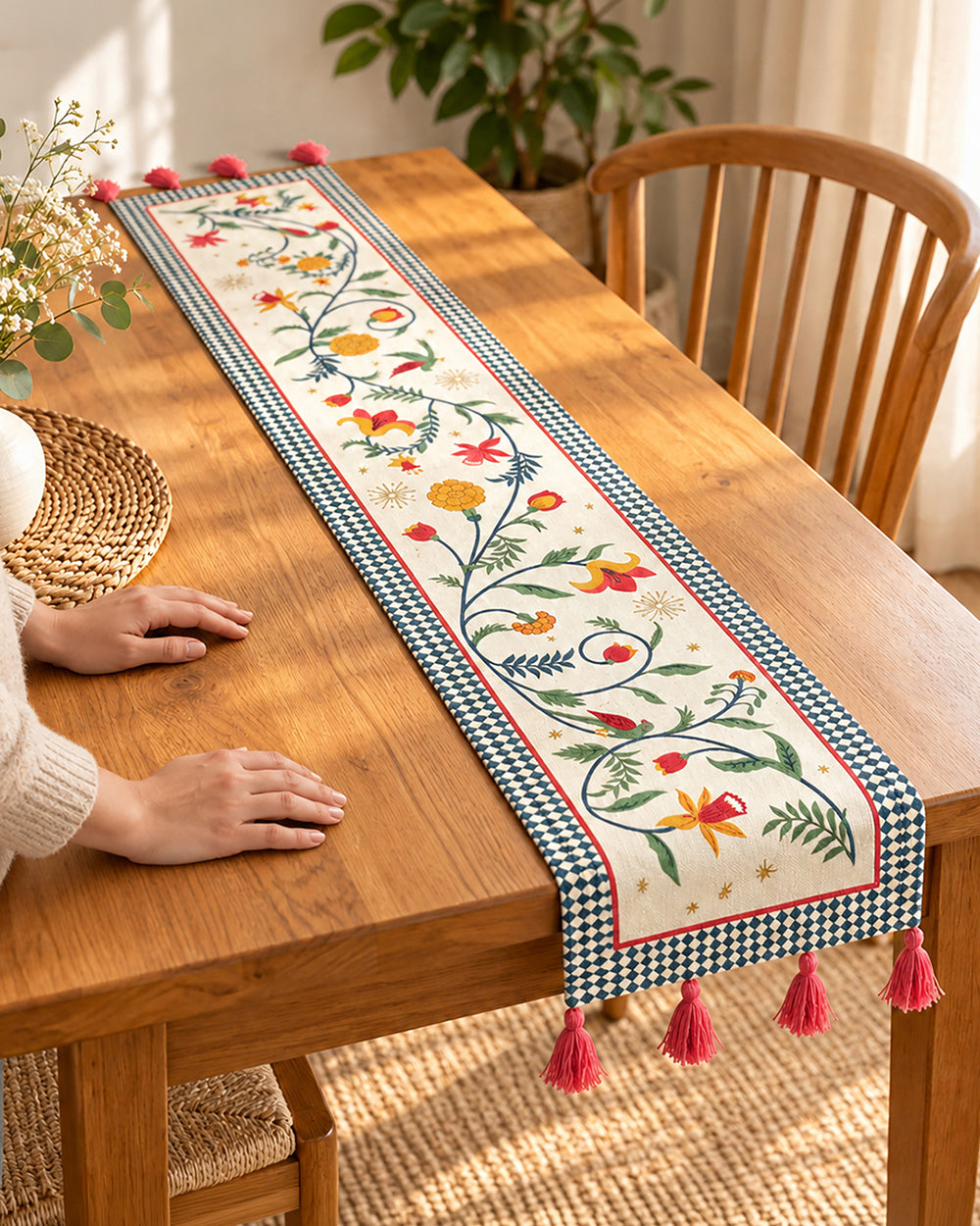 Guldasta & Gossip Table Runner | Haveli Socials