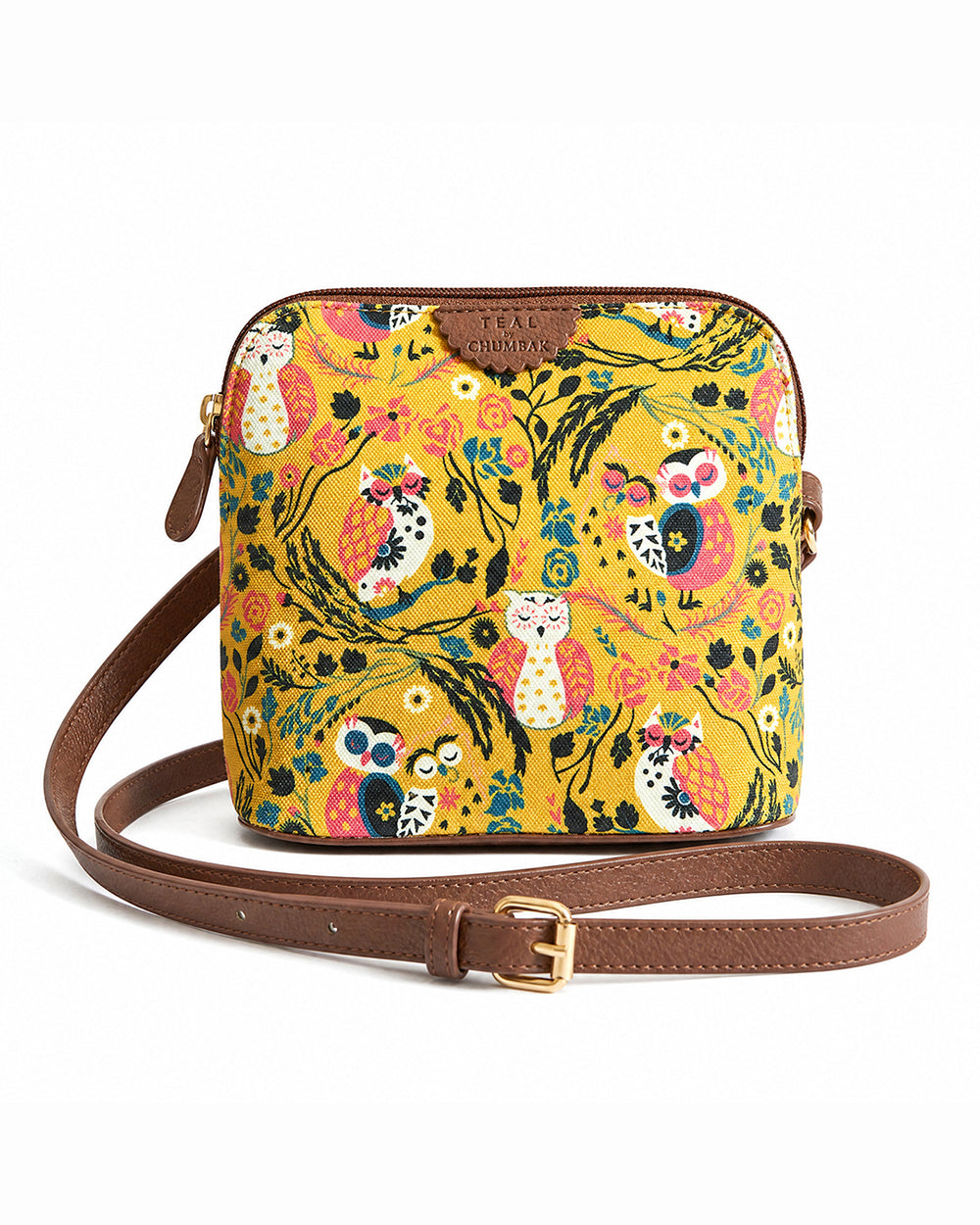 Teal By Chumbak Jungle Stories Sling Bag - Yellow
