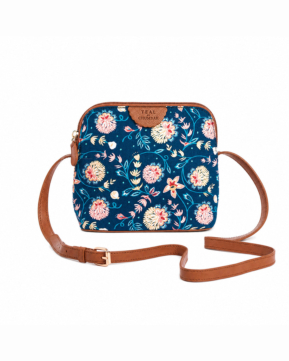 Teal by Chumbak Blue Bloom Sling Bag