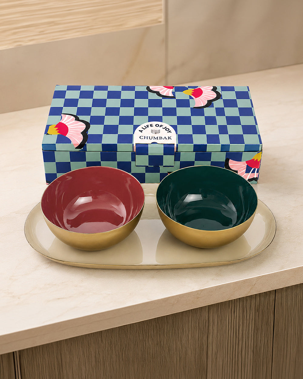 Tabletop Treat platter for her set of 1 - Threads of Joy