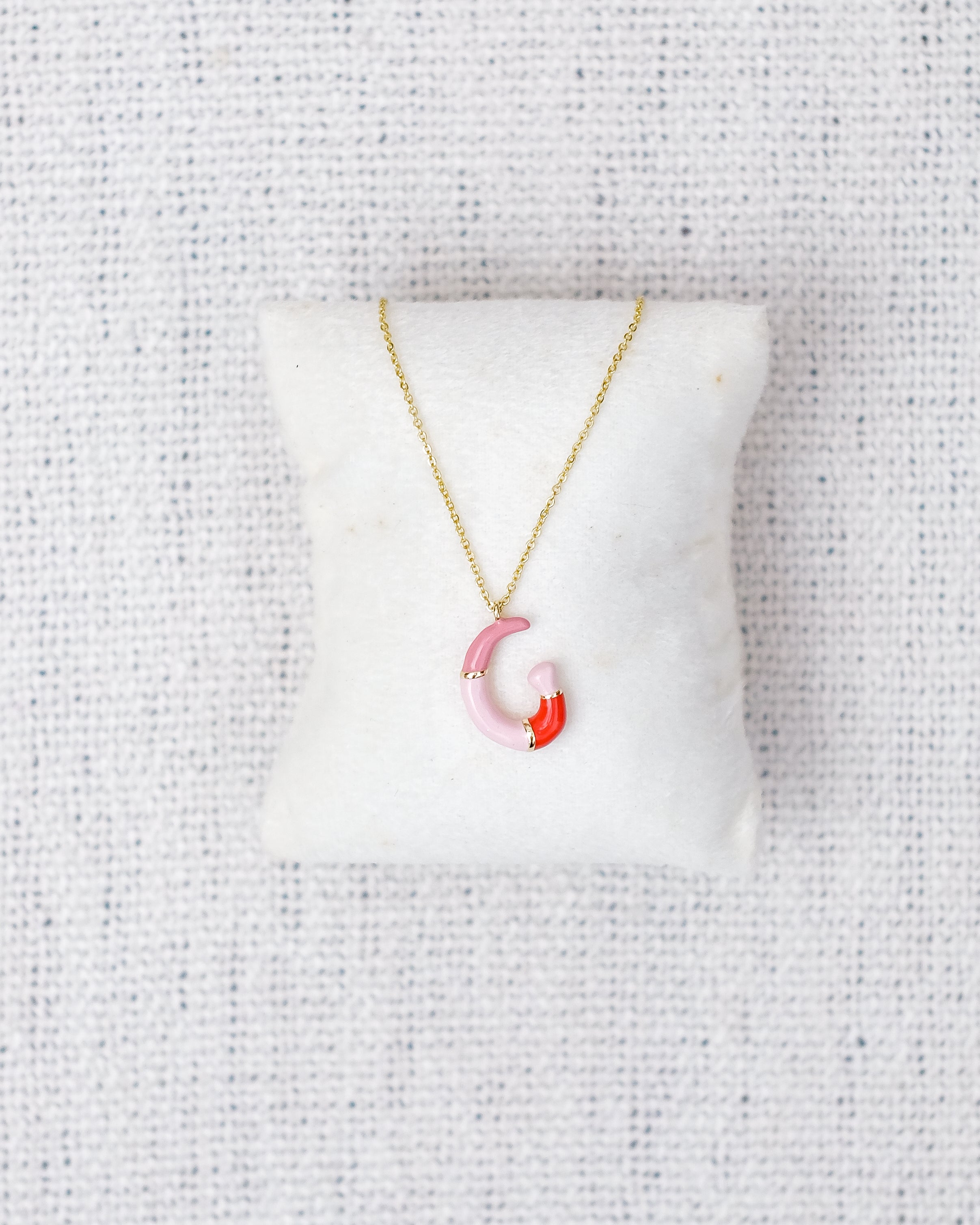 Alphabet Charm + Chain - G