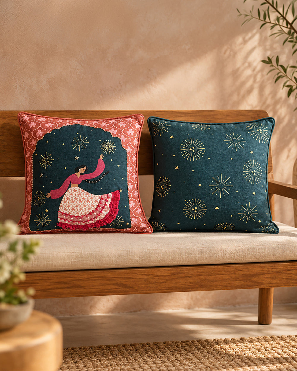 Pataka Cushion Covers Set of 2 | Haveli Socials