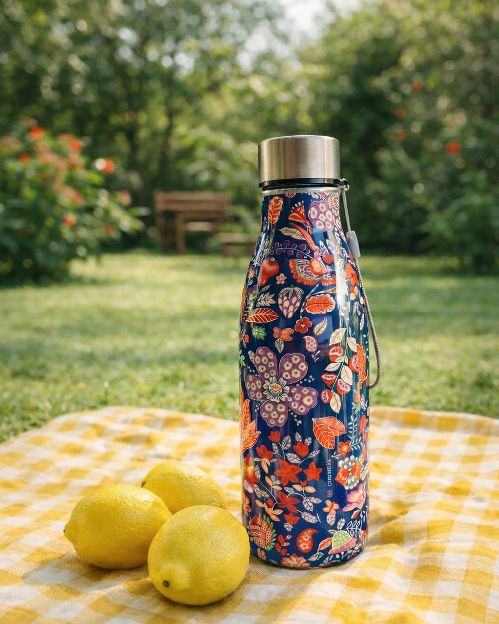 Batik Bloom Steel Bottle, 700ml