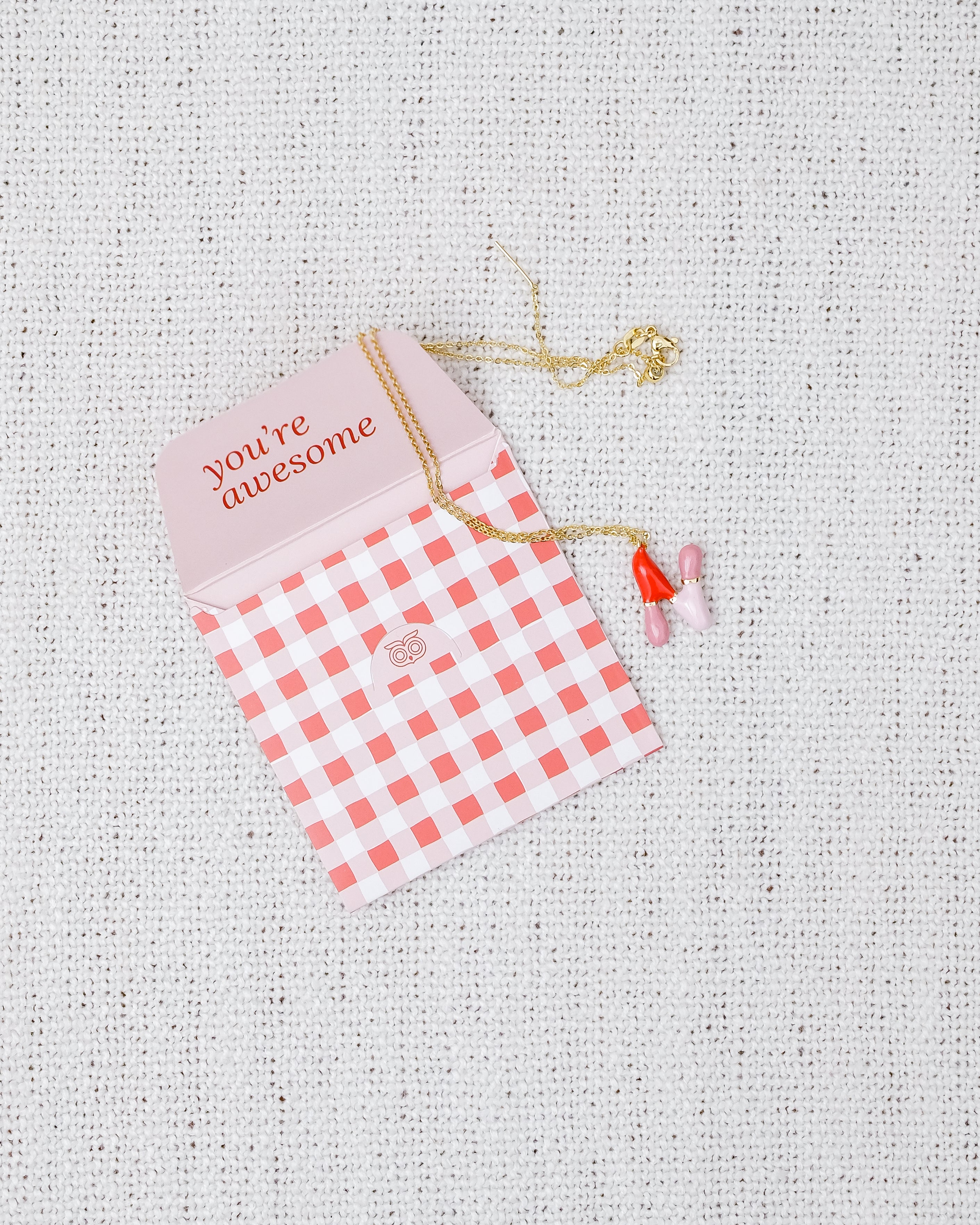 Alphabet Charm + Chain - N