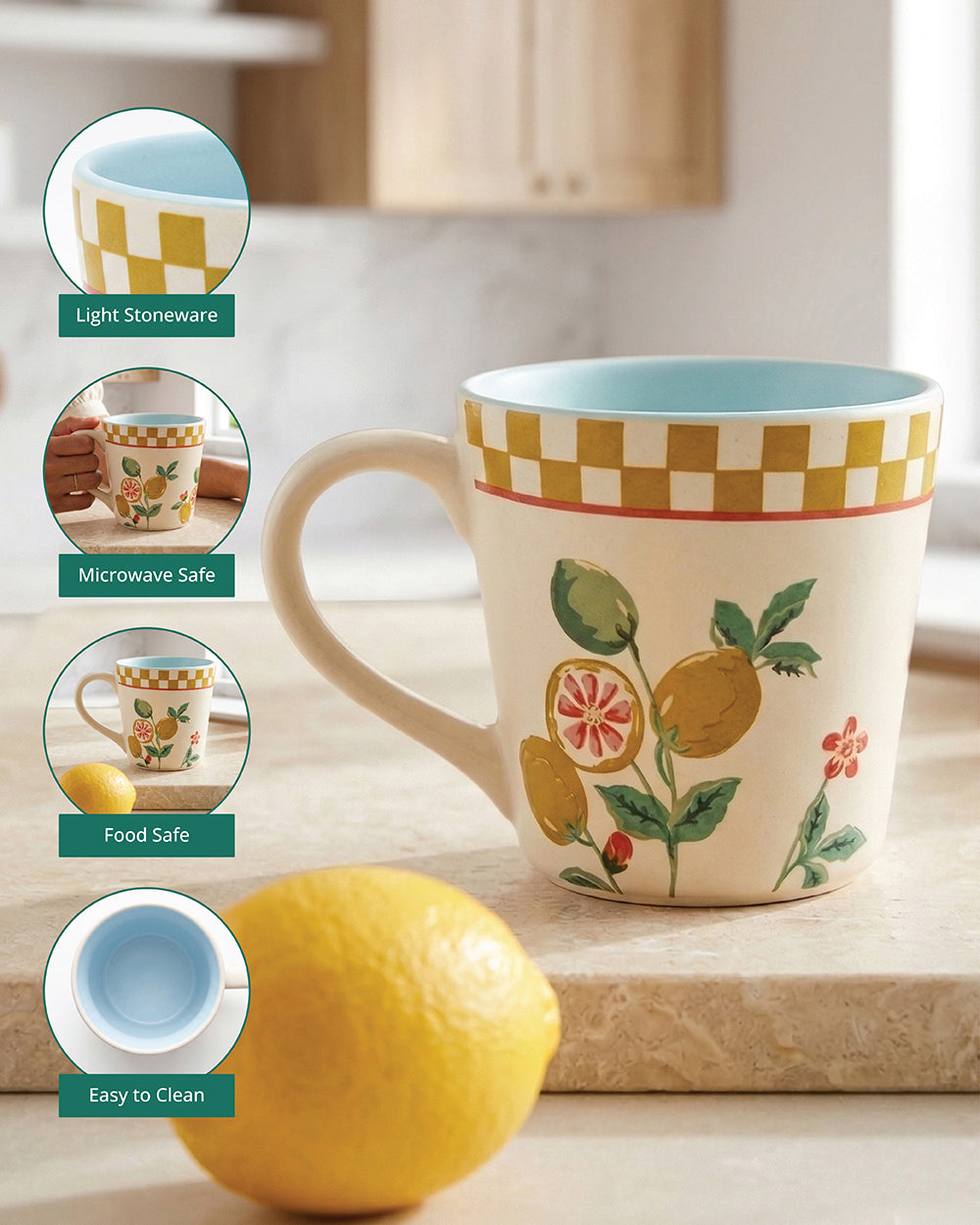 Limonata Tapered Mug | Citrus Zest