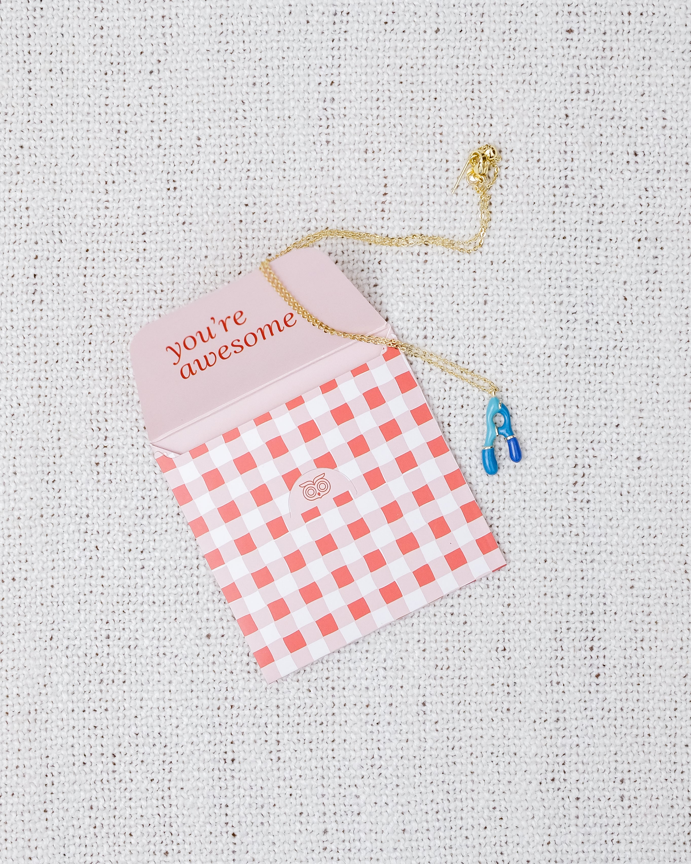 Alphabet Charm + Chain - A