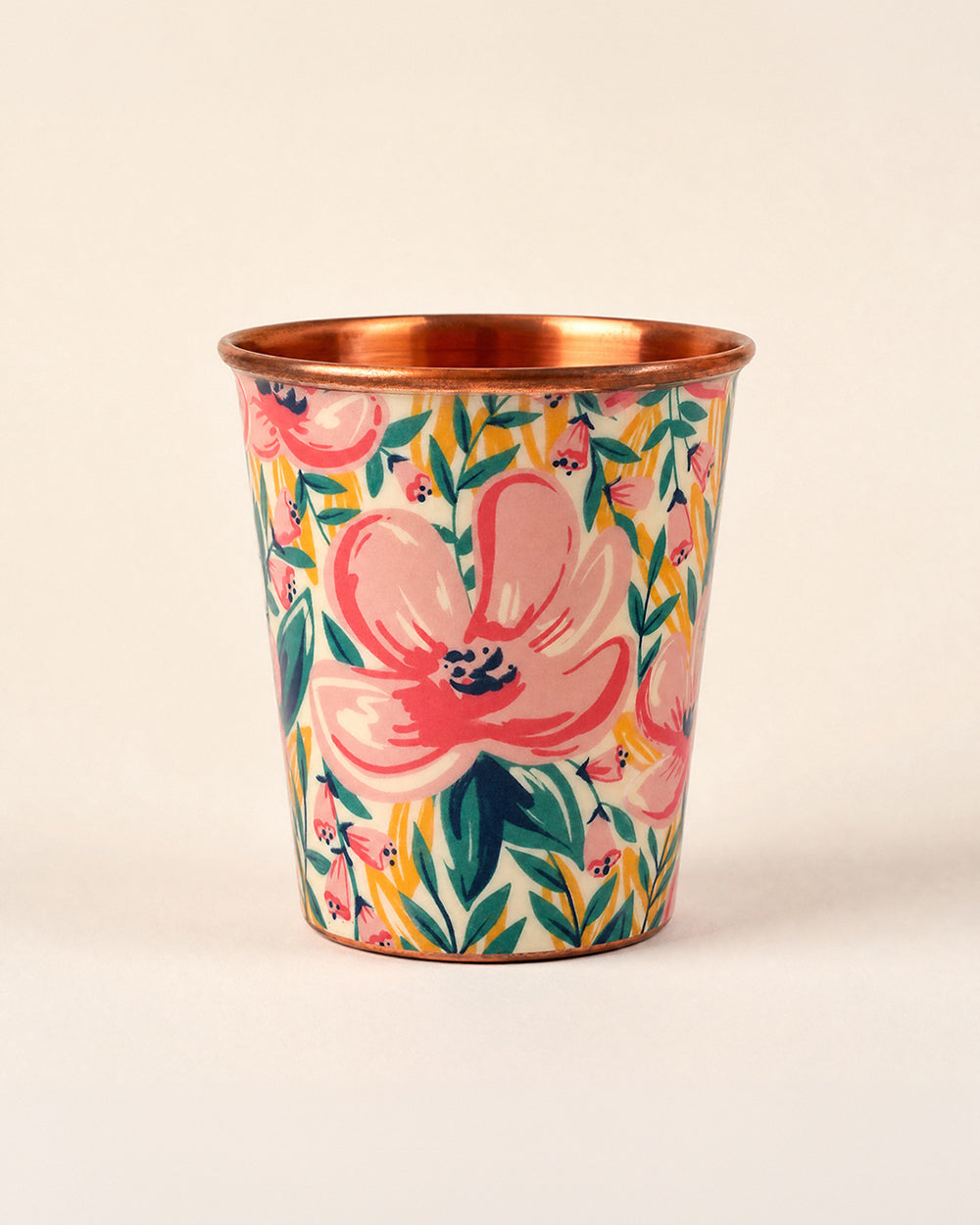 Tropical Lilies Copper Tumbler - Small