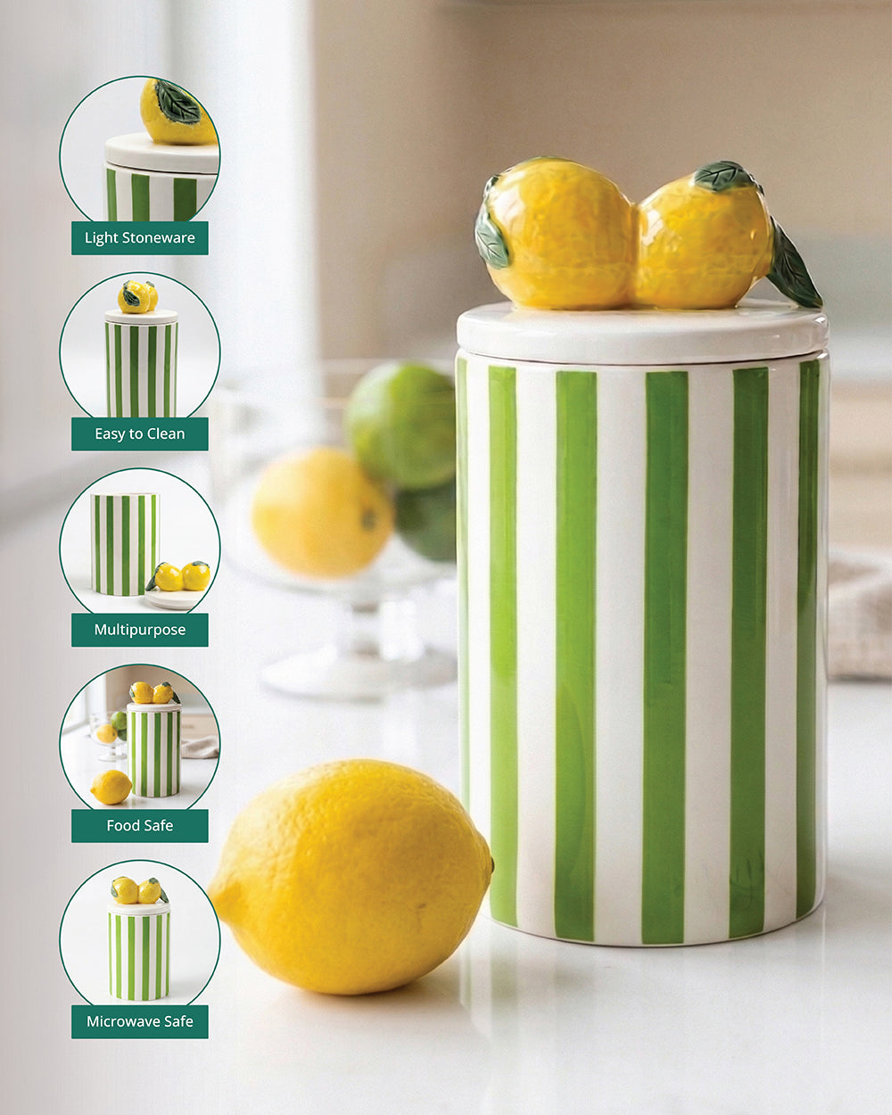 Limonata Storage Jar | Citrus Zest