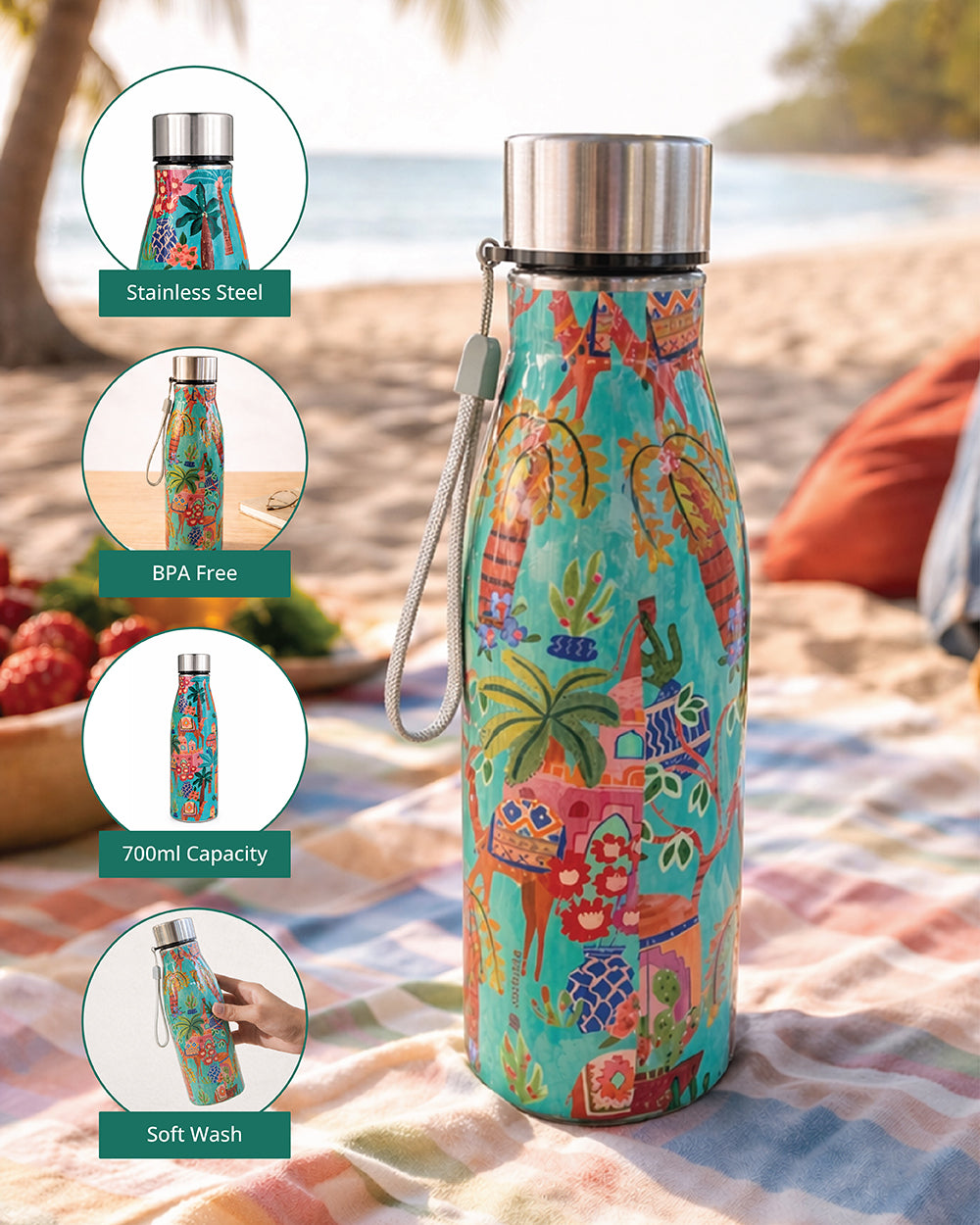 Desert Drip Steel Bottle, 700ml