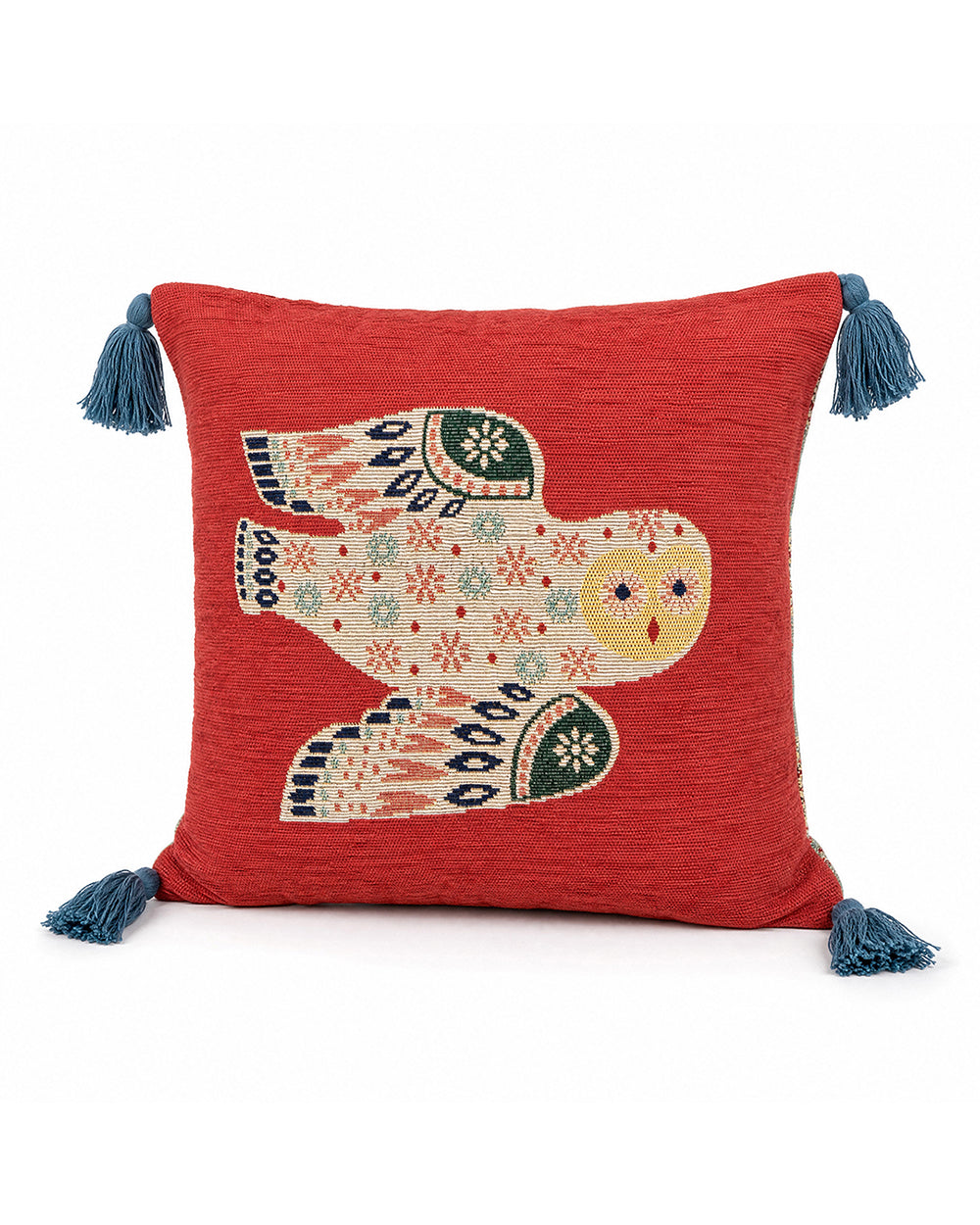 The Wise Owl jacquard Cushion Cover | Forest Folklore