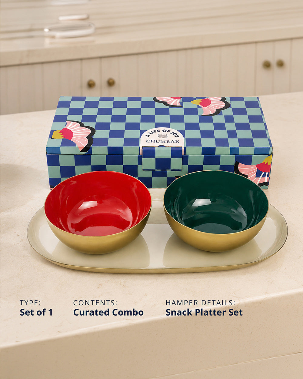 Tabletop Treat platter for her set of 1 - Threads of Joy