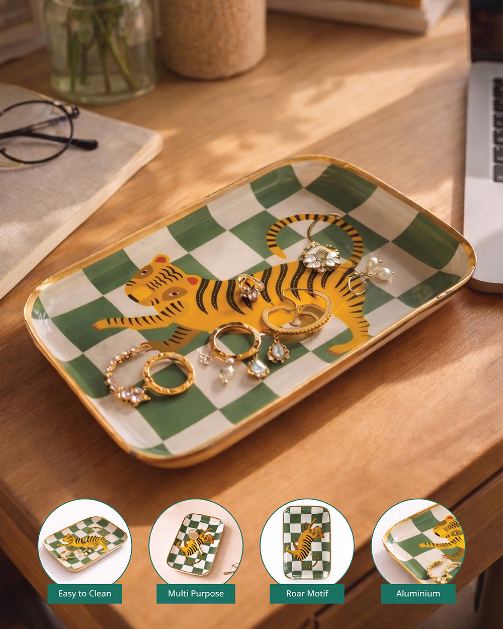 Roar Trinket Tray (Mini), 4x6cm | Citrus Zest