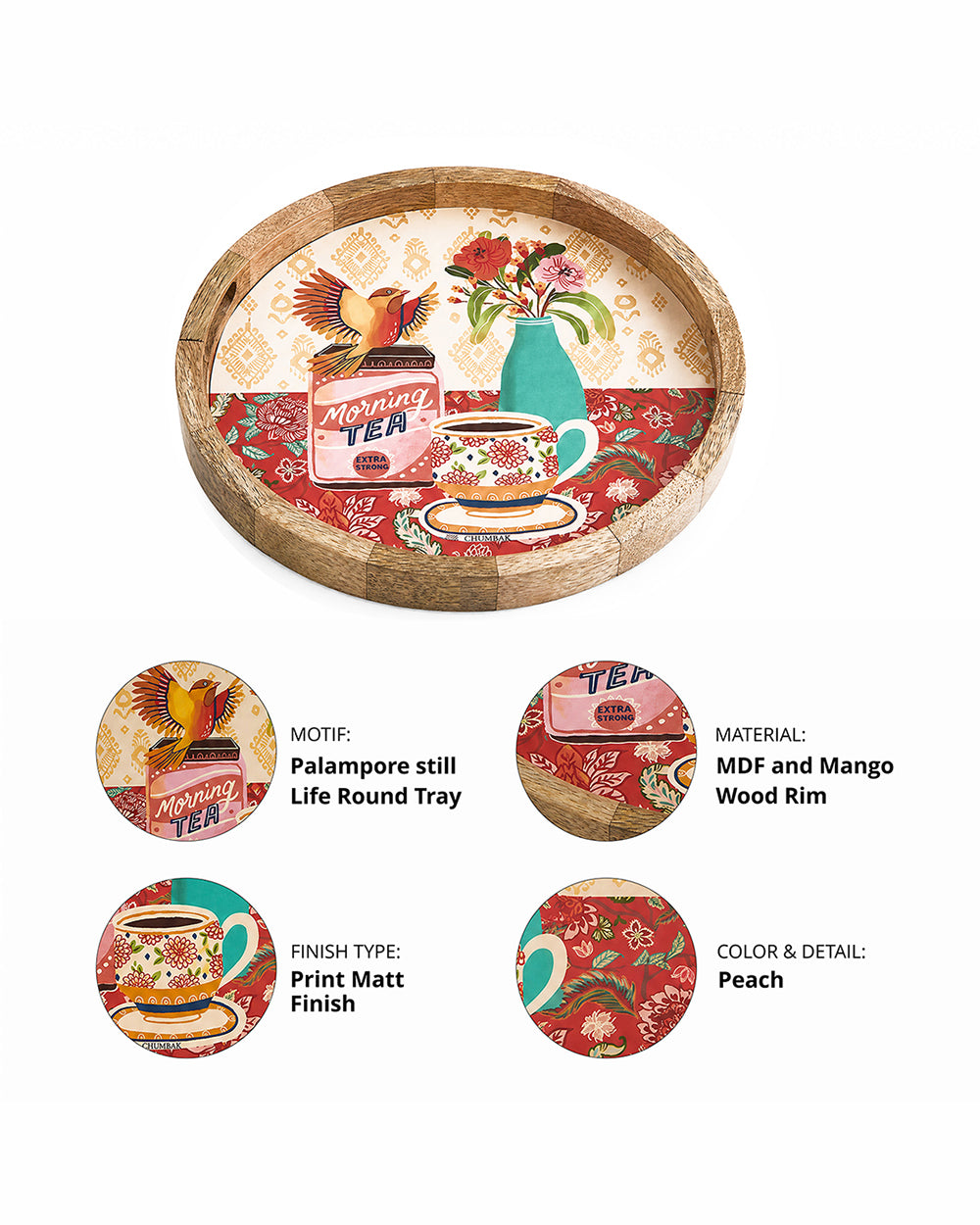 Good-Old Tea Palampore Tray