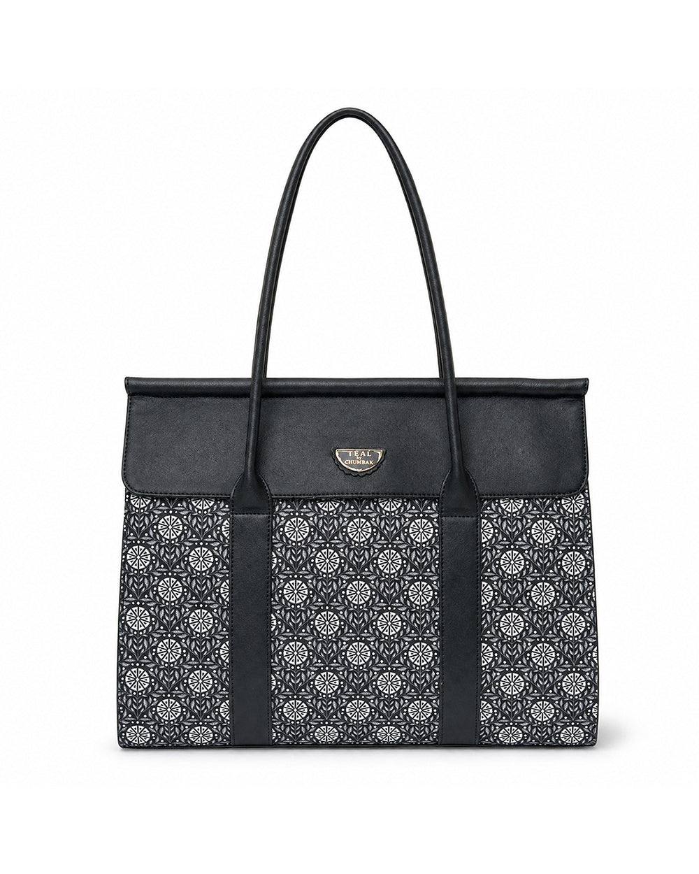 Teal by Chumbak Gul Jaal Flap Work Tote