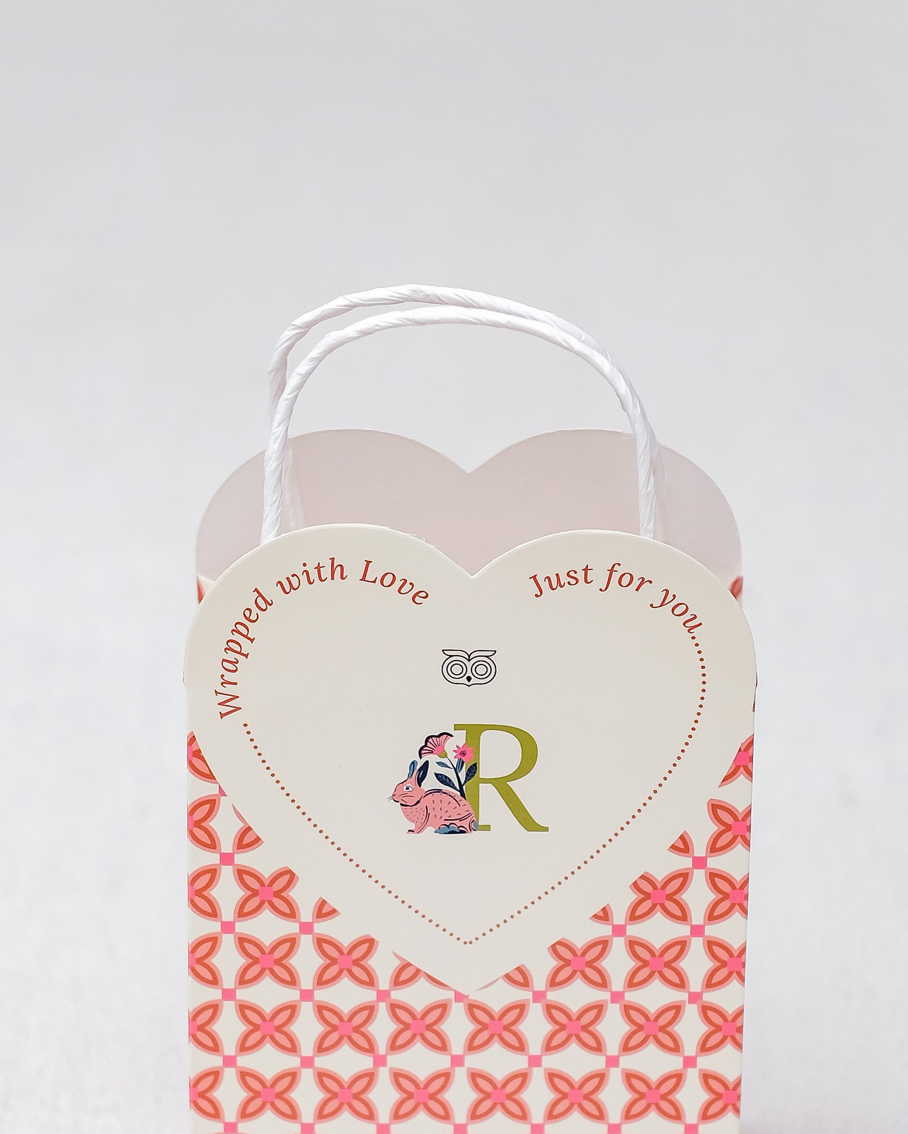 "To R, with Love" Gift Bag - Rabbit
