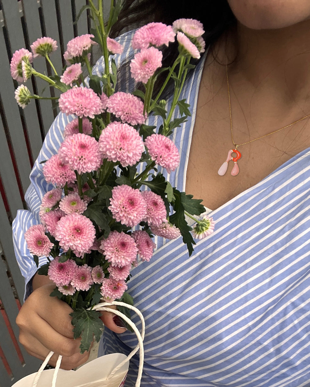 Alphabet Charm + Chain - R