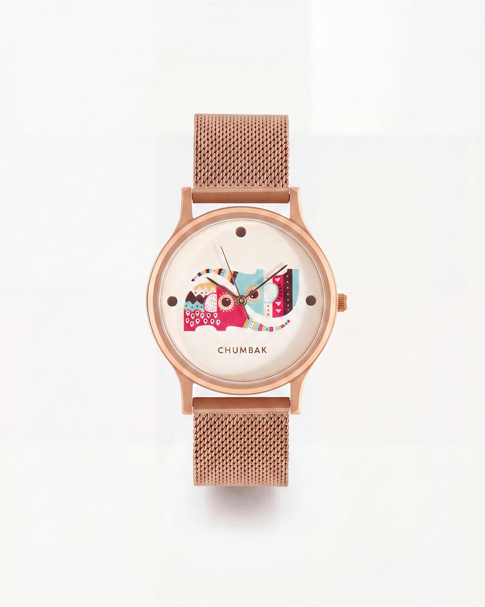 Teal by Chumbak Yin Yang Ele Watch ,Stainless Steel Mesh Strap