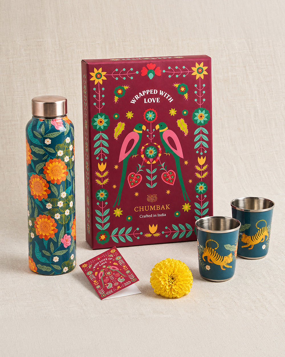 Marigold Drinkware Gift Set of 3