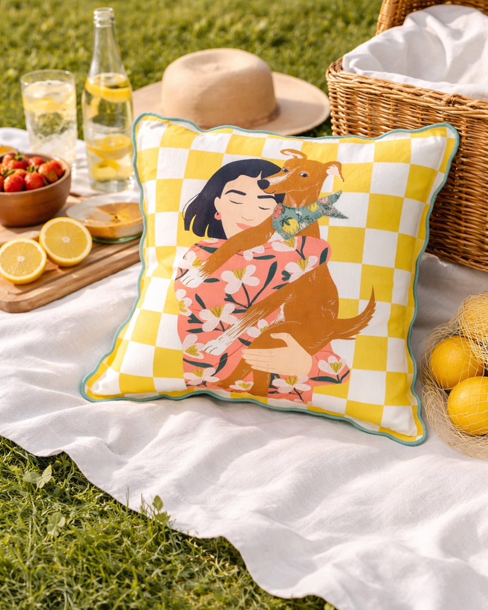 Casa Hound Cushion | Citrus Zest