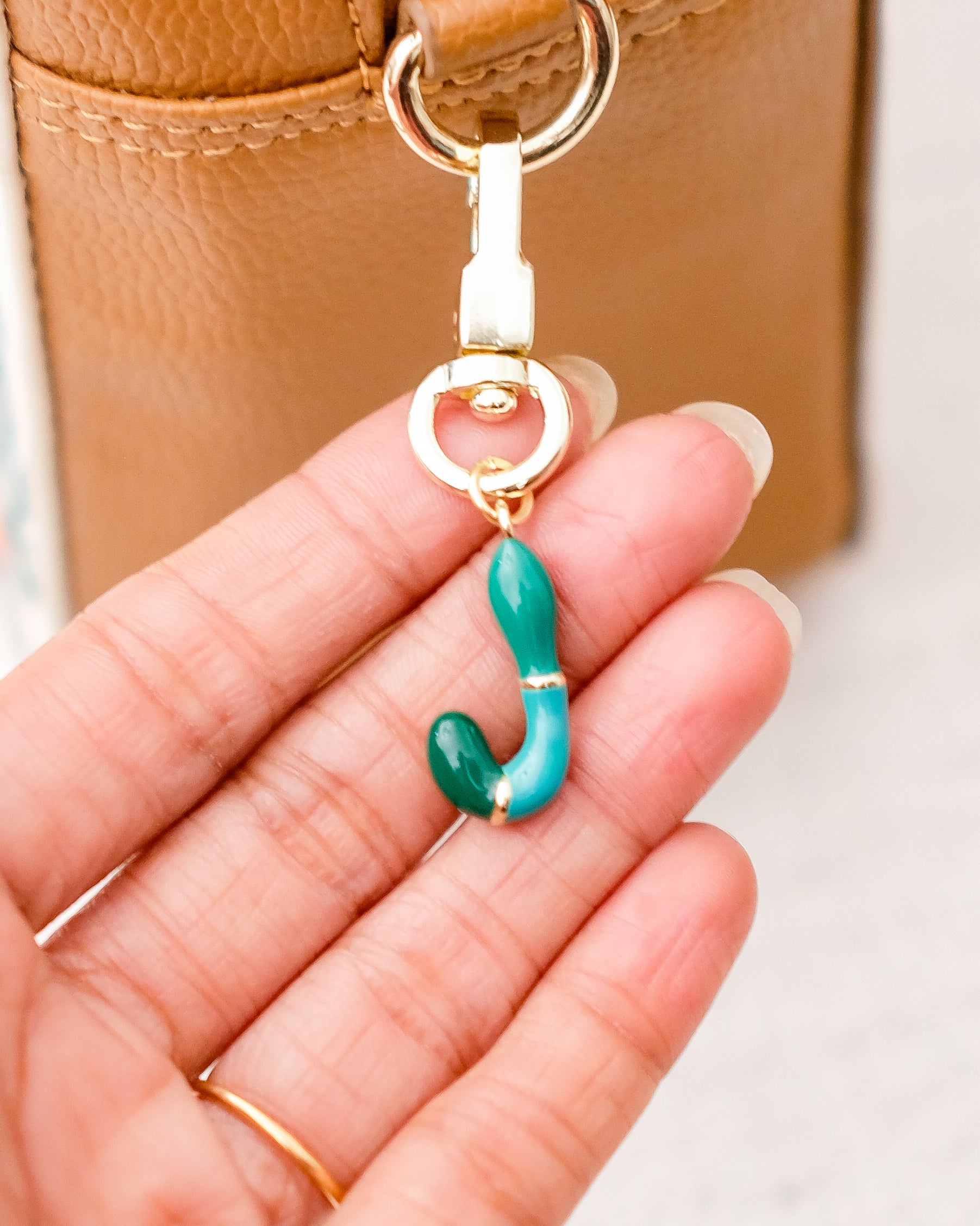 Alphabet Charm Hook - J