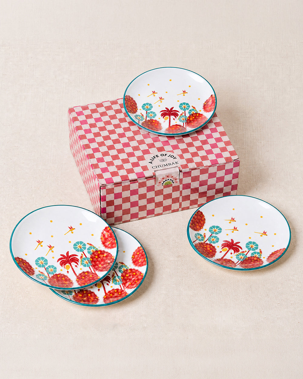 Saanjh Snack Plates Gift Set of 4