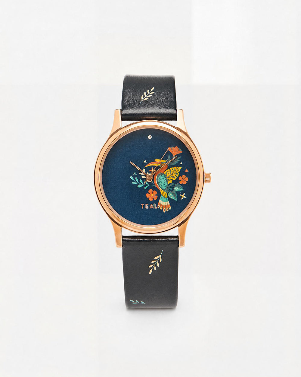 TEAL by Chumbak Tropical Birdie Watch Black