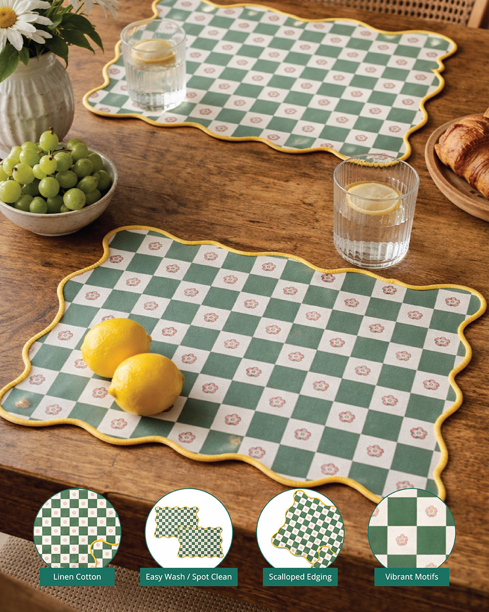 Limonata Placemats, Set of 2| Citrus Zest