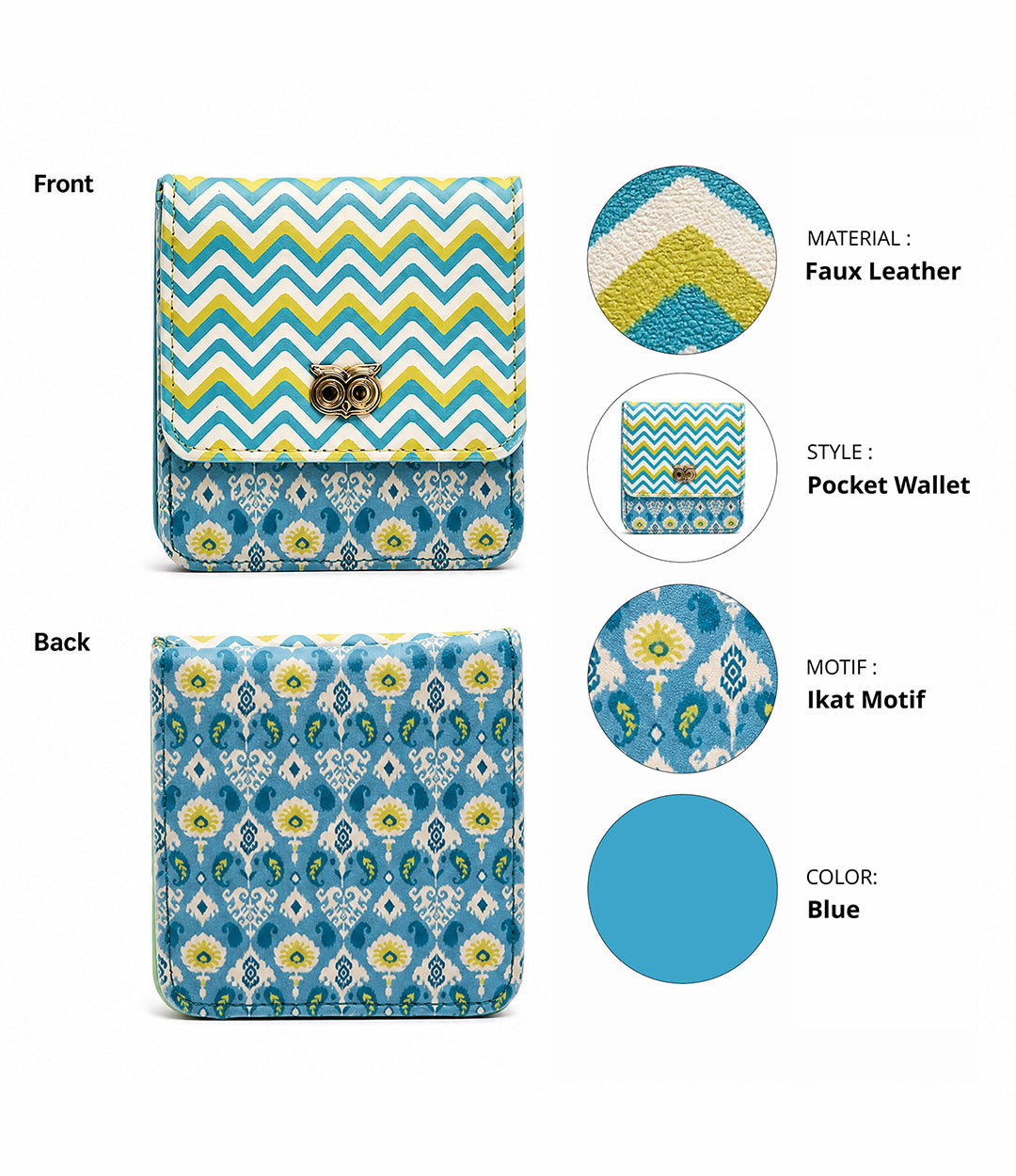 Folk Art Ikat Wallet