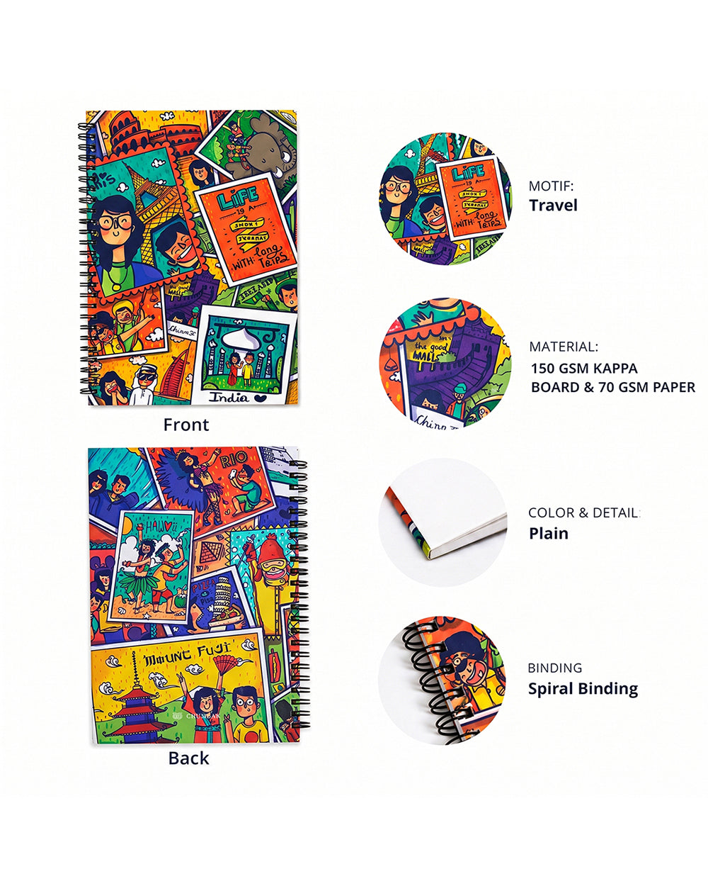 Let's Travel Together Spiral Notebook
