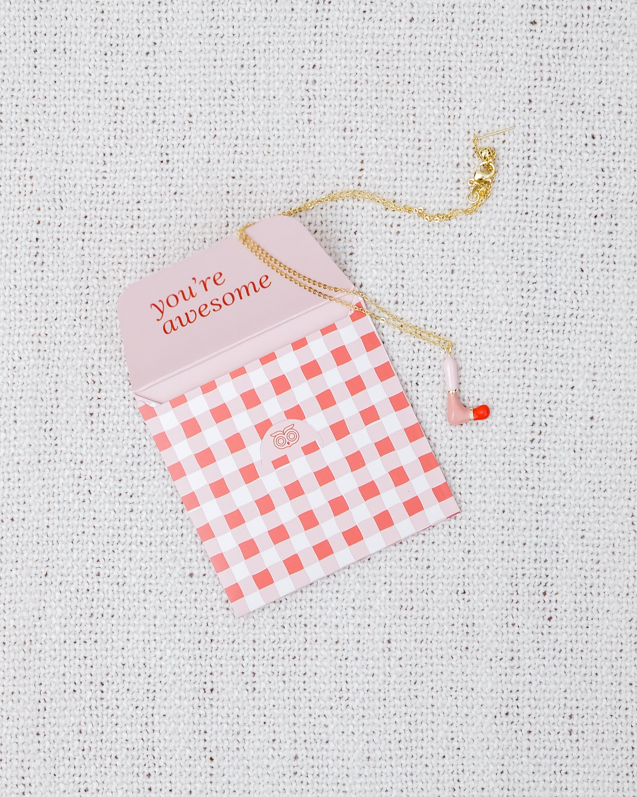 Alphabet Charm + Chain - L