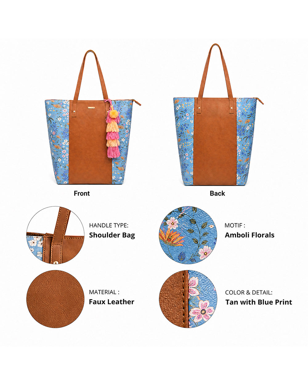 Palm Beach Shopper Tote | Rare & Wild, Amboli