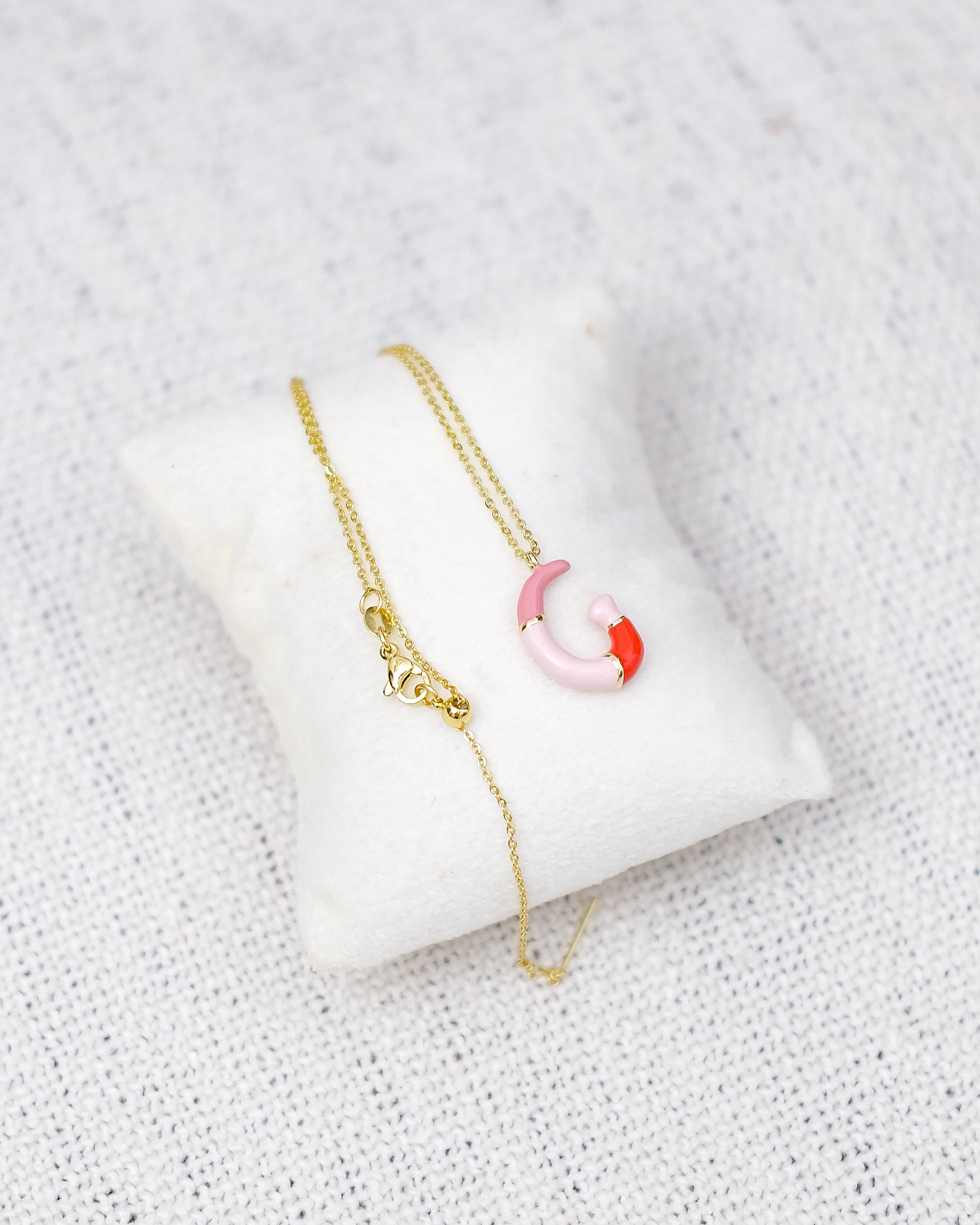 Alphabet Charm + Chain - G