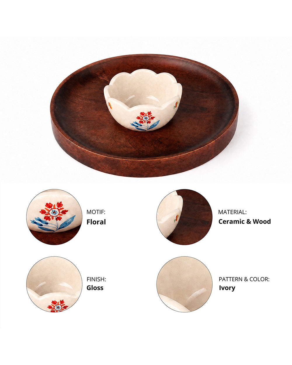Wild Bloom Chip & Dip Platter | Forest Folklore