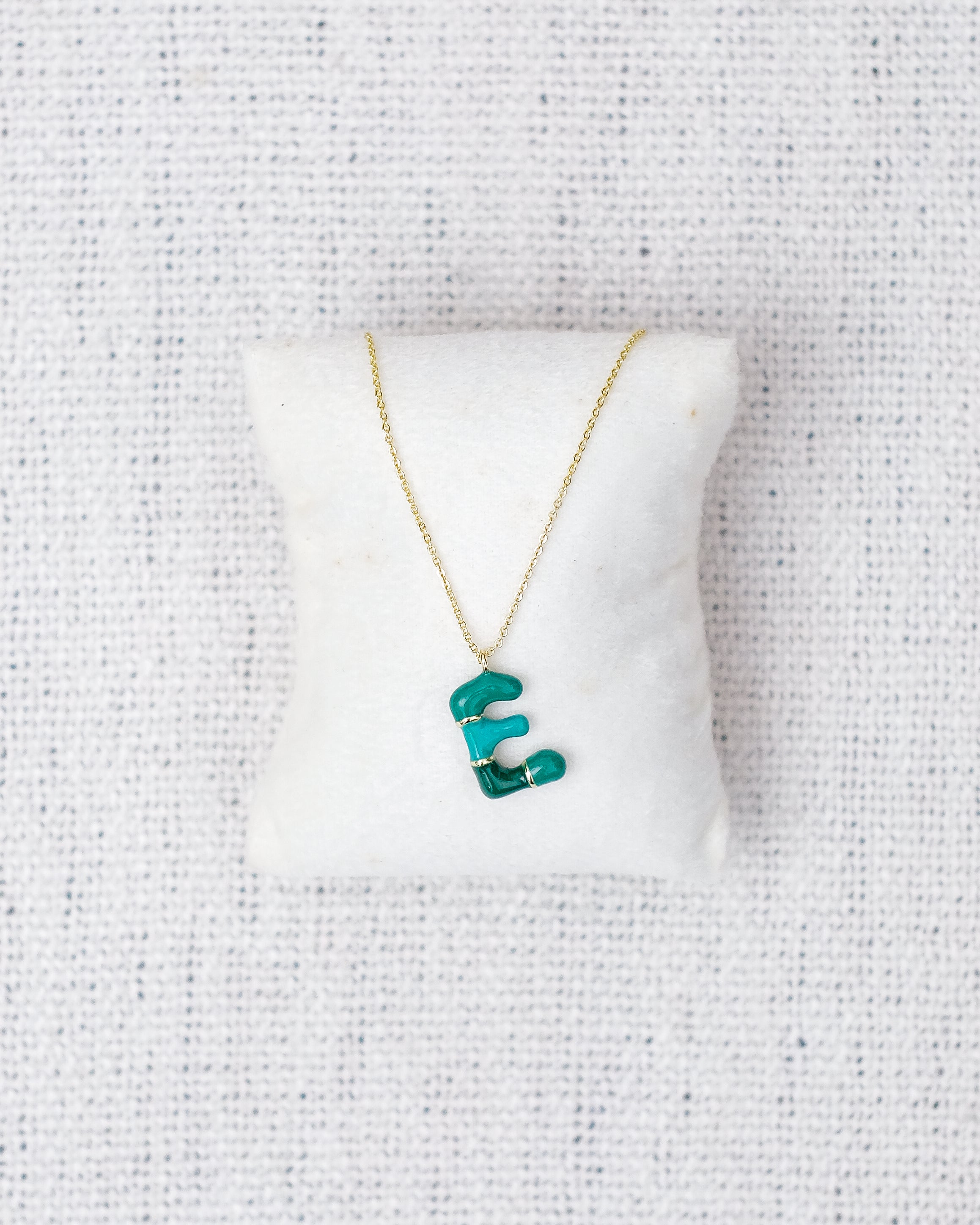 Alphabet Charm + Chain - E