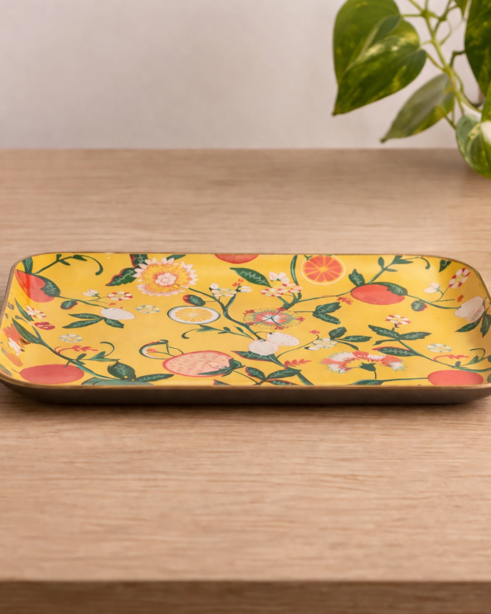 Bloom Trinket Tray (Large), 8 x 10cm | Citrus Zest