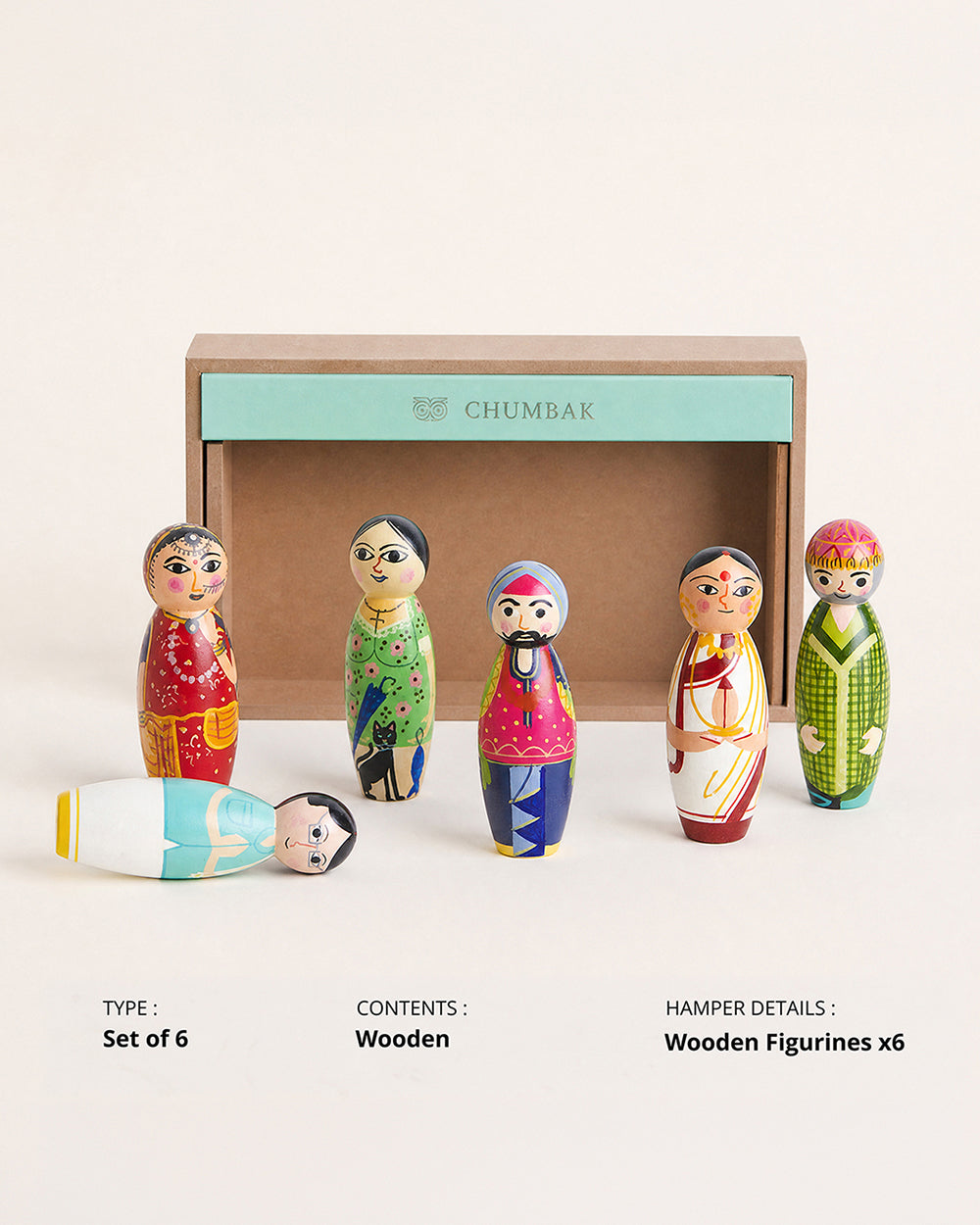 People of India Figurines Gift Box - Set of 6