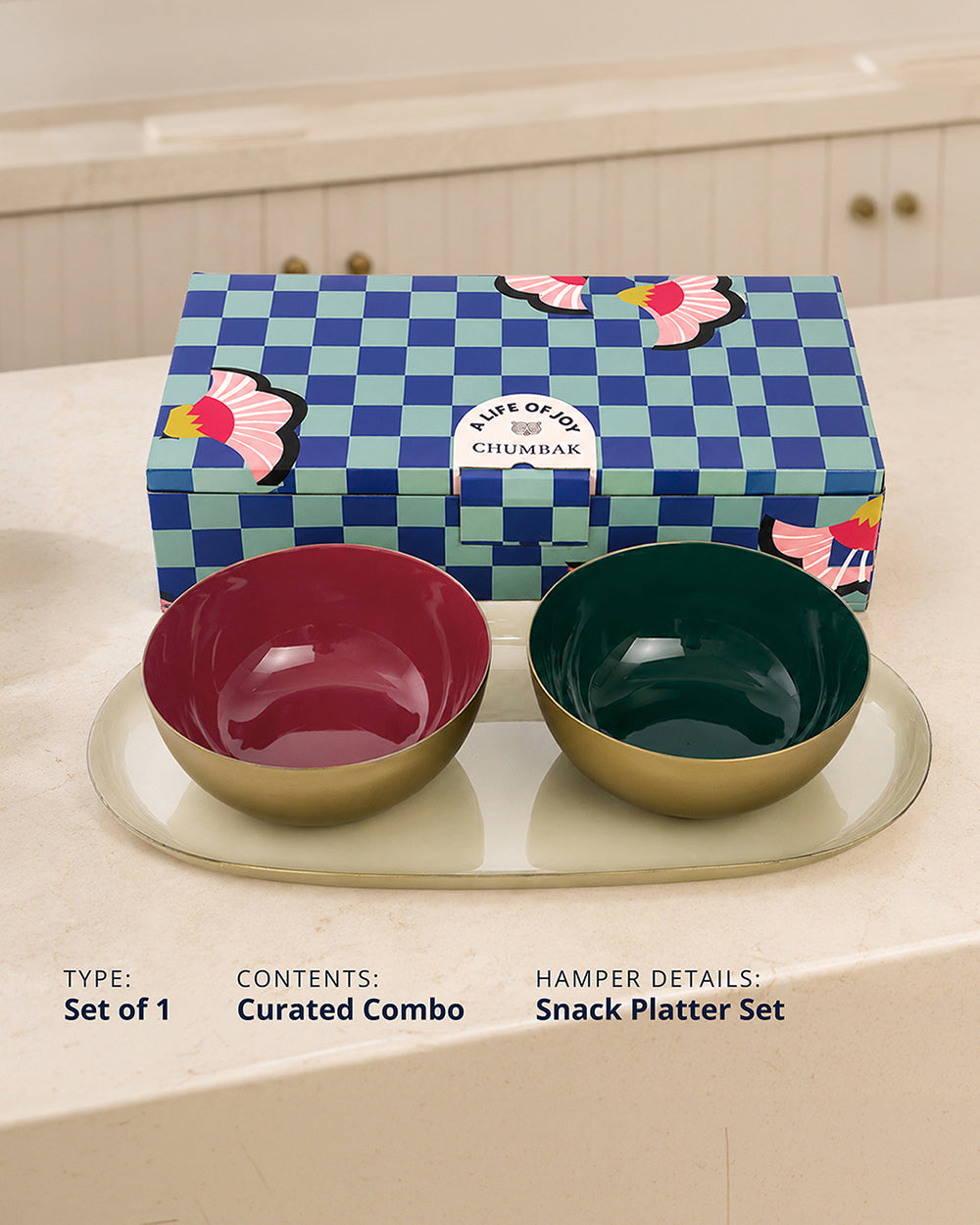 Tabletop Treat platter for her set of 1 - Threads of Joy