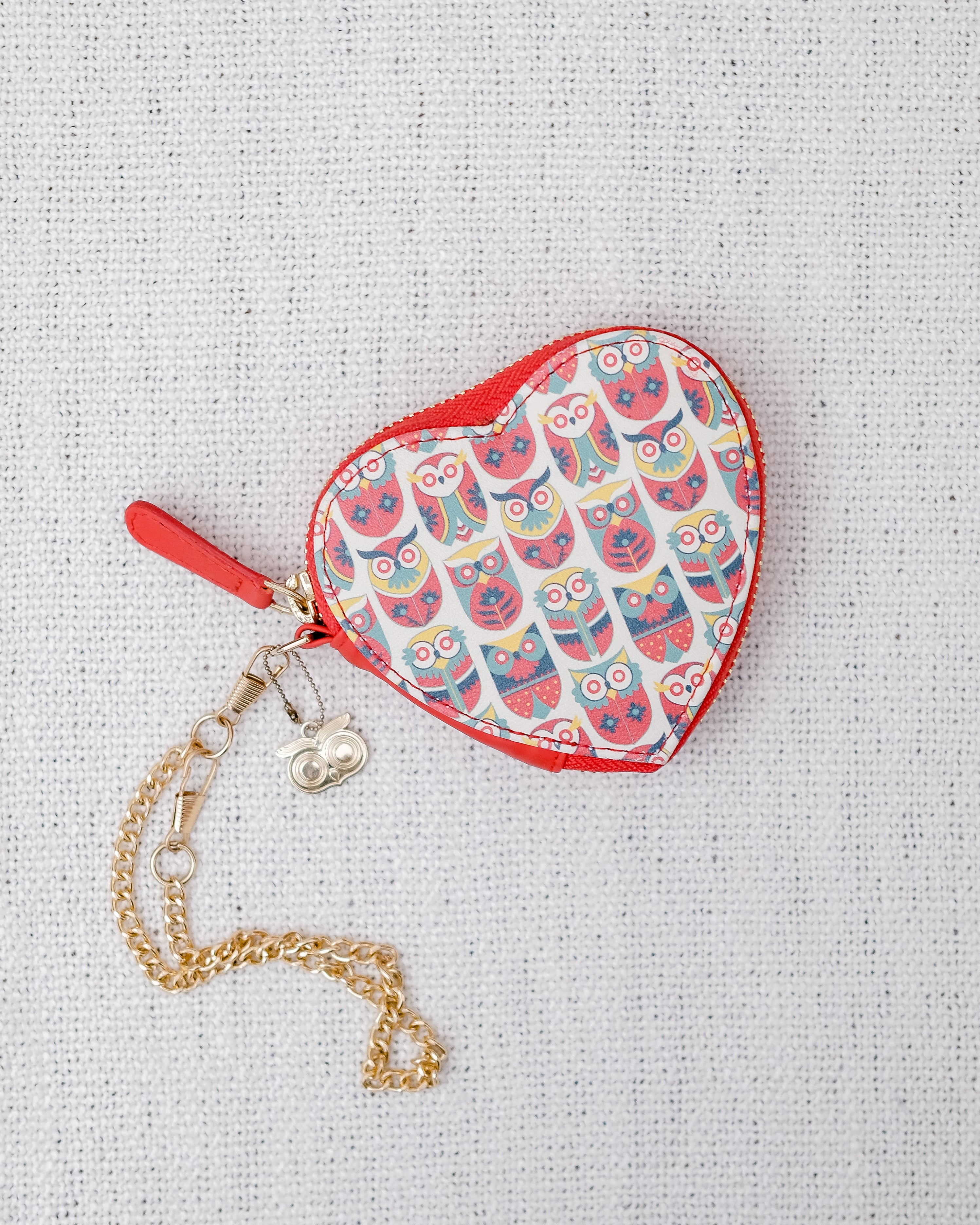 Hearty Owls Bag Charm