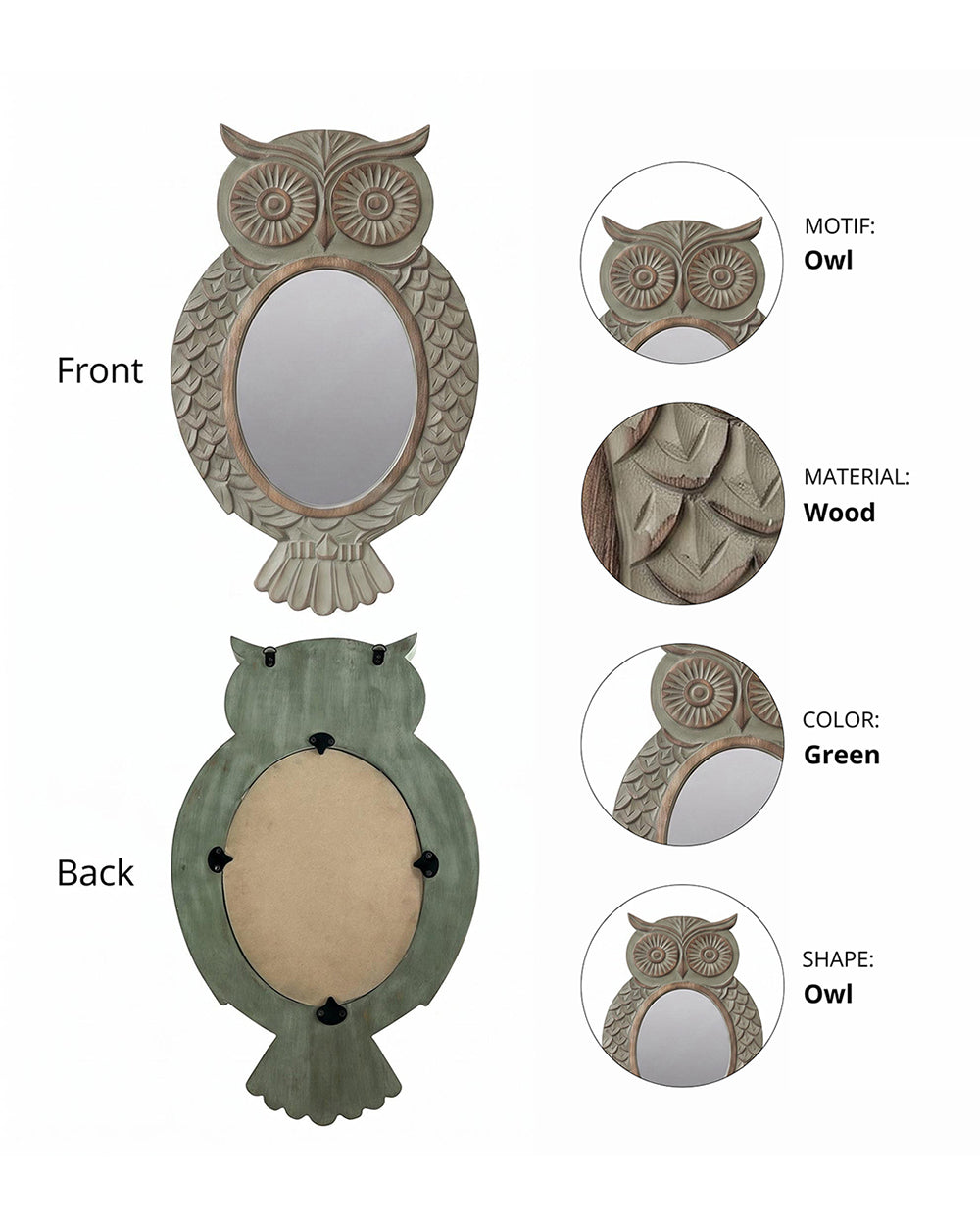 Woodland Owl Mirror | Forest Folklore