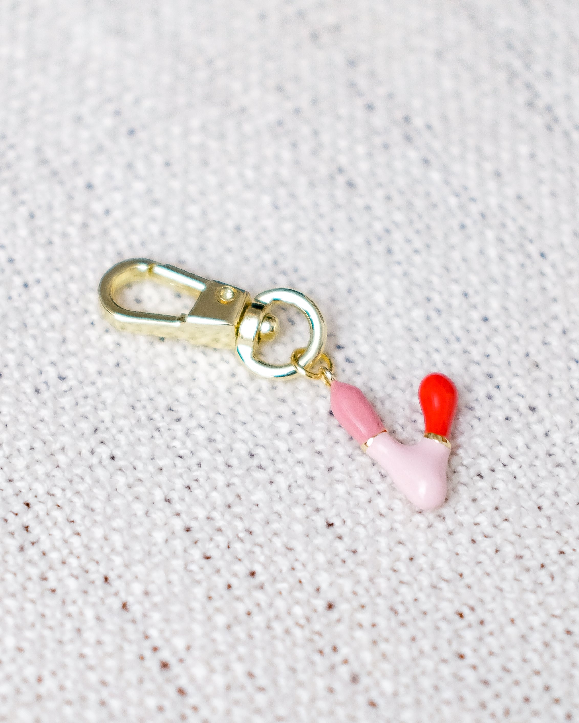 Alphabet Charm Hook - V