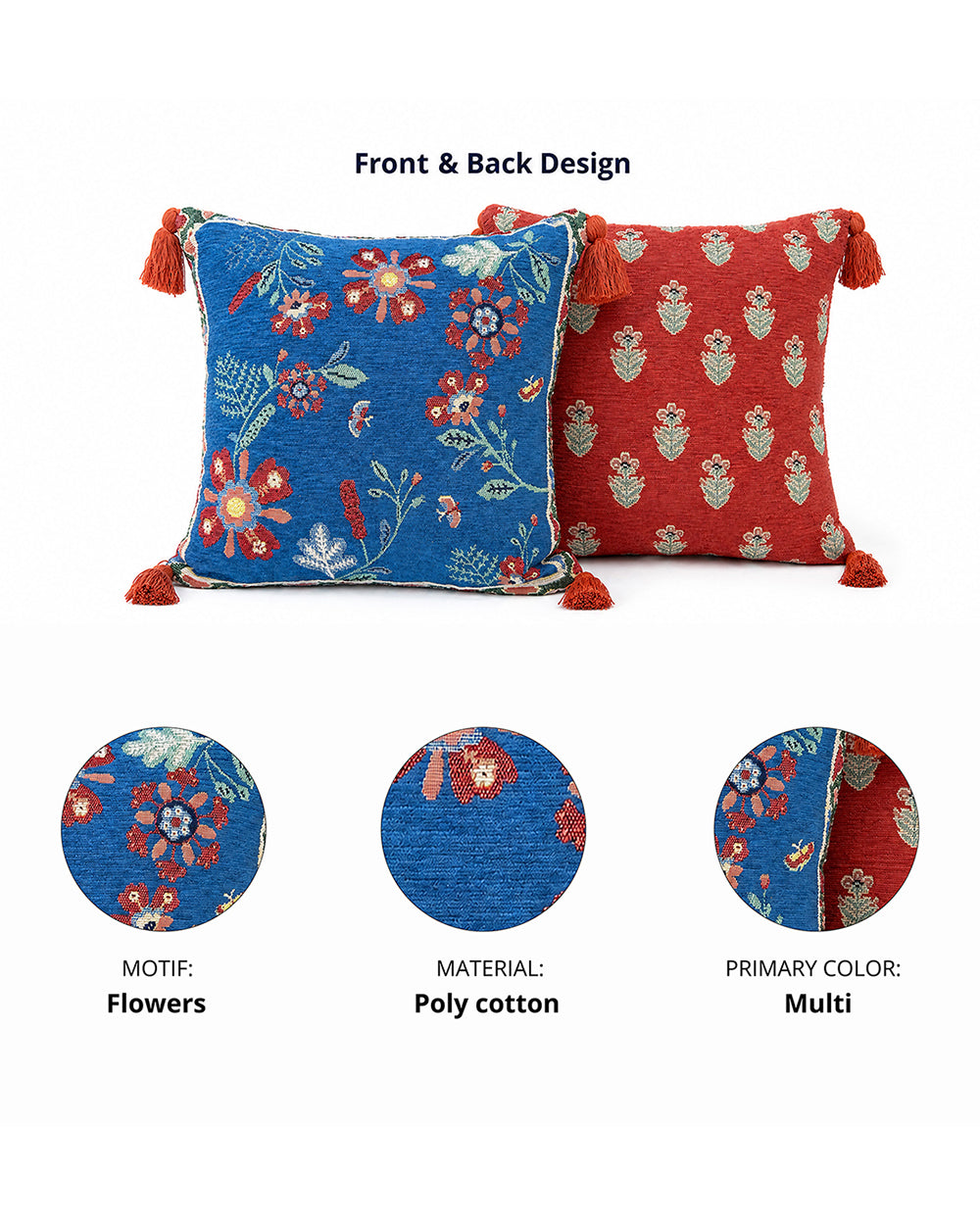 Blooming Woods Jacquard Cushion Cover | Forest Folklore