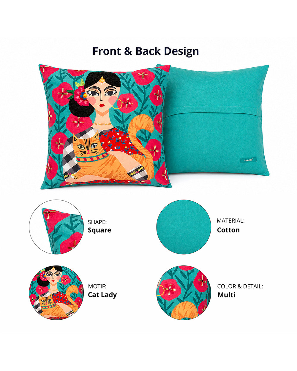 Cat Lady 16” Cushion Cover