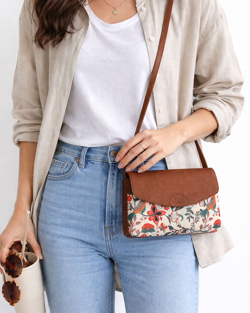 Teal by Chumbak Bahaar Flap Away Sling