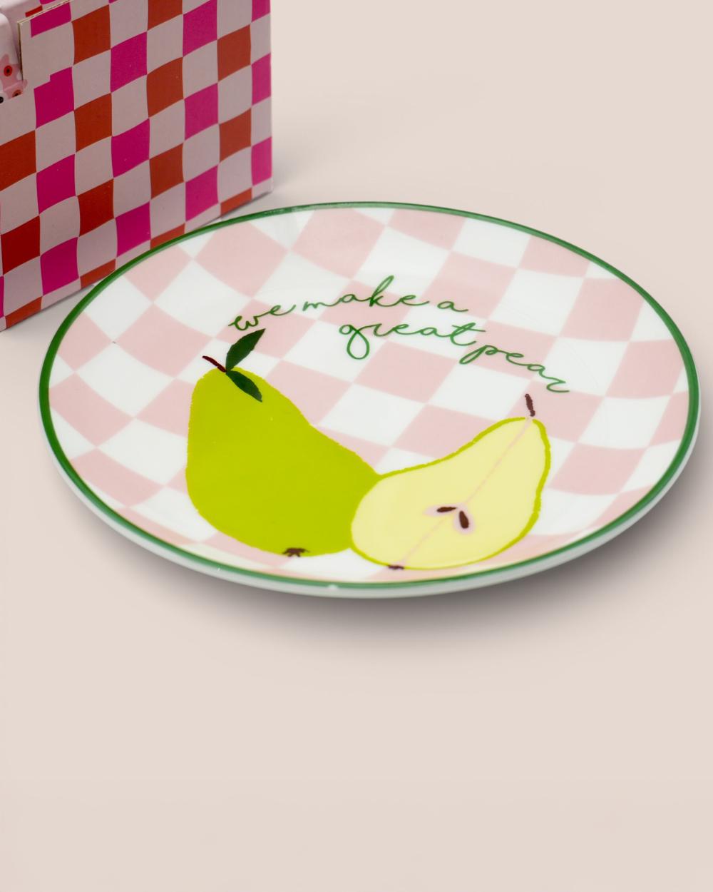 Chumbak Farmlife Snack Plates Gift Set of 4 | Comes in a Gift Box
